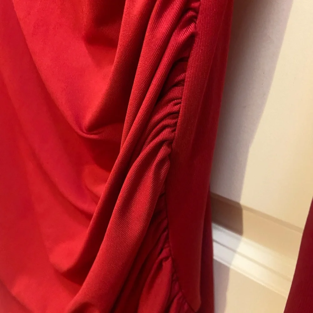 Wine Red party pencil dress - Picture 4 of 4